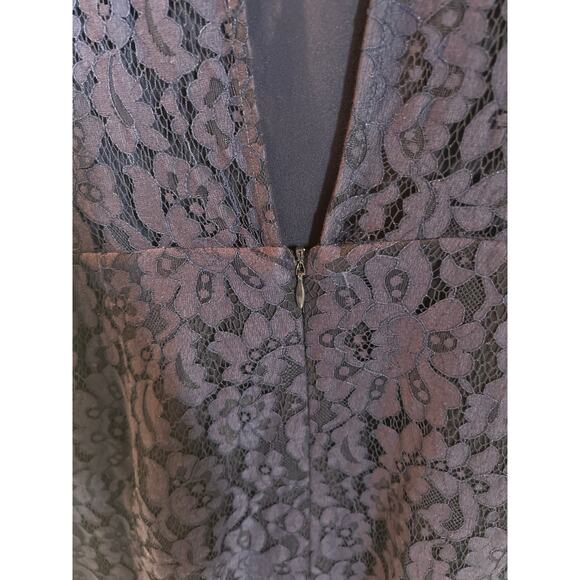 Keepsake Dress Mini Short Elegant Navy Lace Sheath Cocktail Sheath Large - Picture 8 of 12